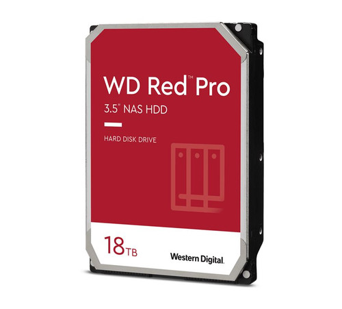 Western Digital WD Red Pro 18TB 3.5' NAS HDD SATA3 7200RPM 512MB Cache 24x7 300TBW ~24-bays NASware 3.0 CMR Tech 5yrs wty Western Digital WD Red Pro 18TB 3.5' NAS HDD SATA3 7200RPM 512MB Cache 24x7 300TBW ~24-bays NASware 3.0 CMR Tech 5yrs wty