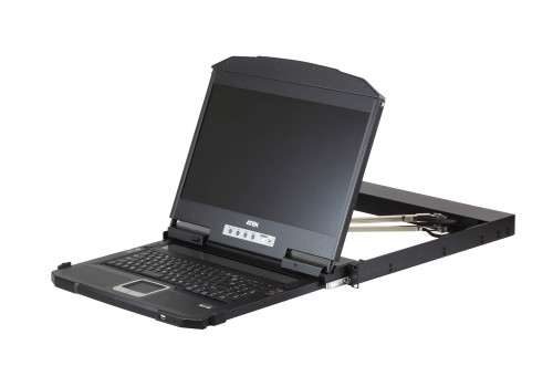 Aten Rackmount Dual Rail LCD Console VGA,HDMI,DVI & USB w/ 18.5' LCD Display, 1x Custom KVM Cable Included, 1920x1080@60hz Display, LED Illumination L Aten Rackmount Dual Rail LCD Console VGA,HDMI,DVI & USB w/ 18.5' LCD Display, 1x Custom KVM Cable Included, 1920x1080@60hz Display, LED Illumination L