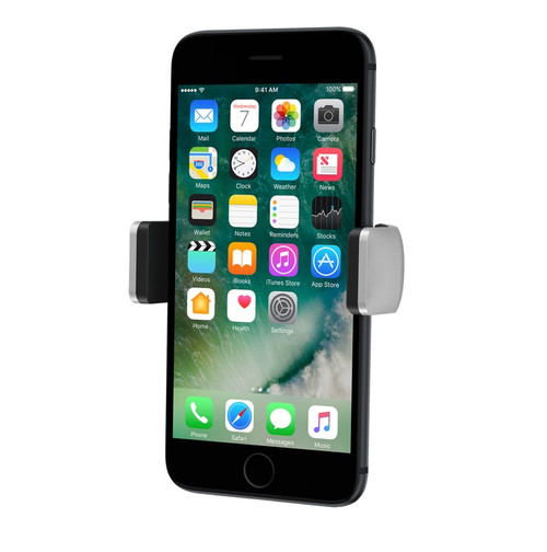 Belkin Car Vent Mount - Silver/Black(F7U017bt), Securely Hold Smartphones up to 5.5', Cable Holder on the back,View in Portrait or Landscape Mode, 2YR Belkin Car Vent Mount - Silver/Black(F7U017bt), Securely Hold Smartphones up to 5.5', Cable Holder on the back,View in Portrait or Landscape Mode, 2YR