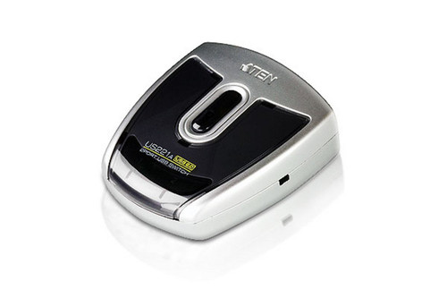 Aten Auto Peripheral Switch 2x1 USB 2.0, 2x PC, 1x USB 2.0 Ports, Auto Port Selector, Configurable Via Software, Hot Pluggable Aten Auto Peripheral Switch 2x1 USB 2.0, 2x PC, 1x USB 2.0 Ports, Auto Port Selector, Configurable Via Software, Hot Pluggable