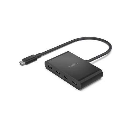 Belkin 4-Port USB-C Mini Hub (USB Type-C) Made for USB-C compatible laptops & USB-A & USB-C peripherals 5Gbps Compact & Travel-Ready 2YR Belkin 4-Port USB-C Mini Hub (USB Type-C) Made for USB-C compatible laptops & USB-A & USB-C peripherals 5Gbps Compact & Travel-Ready 2YR