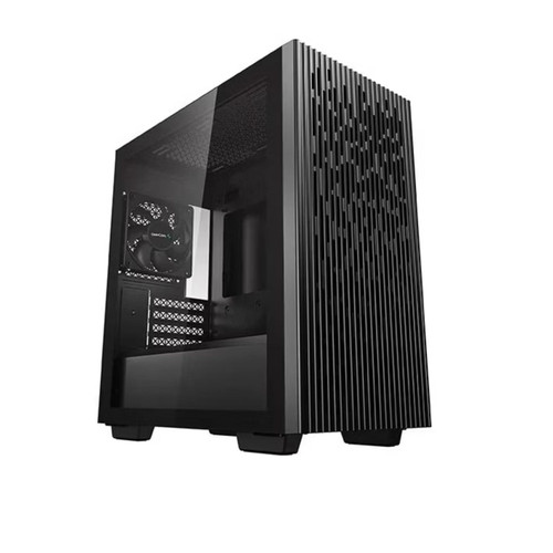 DeepCool MATREXX 40 Mini-ITX / Micro-ATX Case, Tempered Glass Side Panel, Mesh Top and Front, 1x Pre-Installed Fan, Removable Drive Cage, Black DeepCool MATREXX 40 Mini-ITX / Micro-ATX Case, Tempered Glass Side Panel, Mesh Top and Front, 1x Pre-Installed Fan, Removable Drive Cage, Black