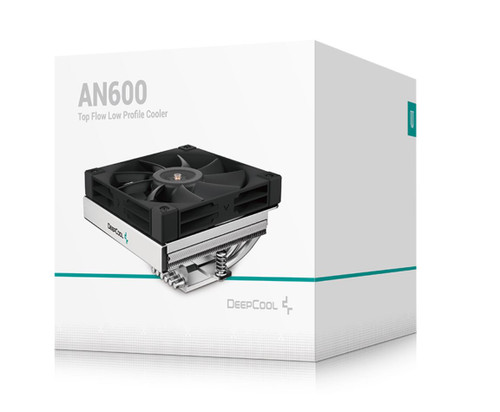 DeepCool AN600 Top Flow Low Profile Cooler, 180W Cooling Power,6 Heat Pipe, Intel LGA1700/1200/1151/1150/1155 AM5/AM4 DeepCool AN600 Top Flow Low Profile Cooler, 180W Cooling Power,6 Heat Pipe, Intel LGA1700/1200/1151/1150/1155 AM5/AM4