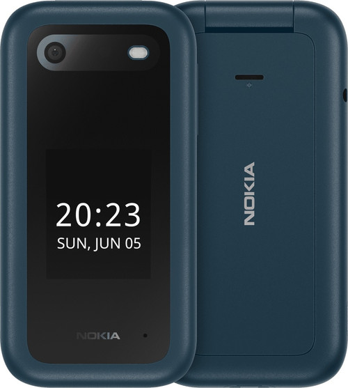 Nokia 2660 Flip 128MB - Blue (1GF012HPG1A02)*AU STOCK*, 2.8', 48MB/128MB, 0.3MP, Dual SIM, 1450mAh Removable, 2YR