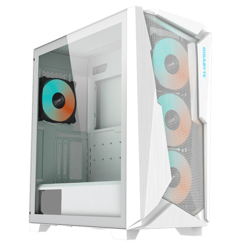Gigabyte C301 RGB Tempered Glass E-ATX White Mid Tower Gaming Chassis 2x3.5' 2x2.5' 2xUSB3.0 Detachable Dust Filter Liquid Cooling PSU Standard ATX Gigabyte C301 RGB Tempered Glass E-ATX White Mid Tower Gaming Chassis 2x3.5' 2x2.5' 2xUSB3.0 Detachable Dust Filter Liquid Cooling PSU Standard ATX