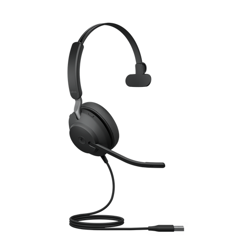 Jabra Evolve2 40 SE Wired USB-A MS Mono Headset, 360° Busy Light, Noise Isolationg Ear Cushions, 2Yr Warranty Jabra Evolve2 40 SE Wired USB-A MS Mono Headset, 360° Busy Light, Noise Isolationg Ear Cushions, 2Yr Warranty