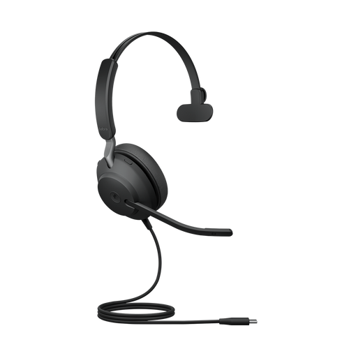 Jabra Evolve2 40 SE Wired USB-C MS Mono Headset, 360° Busy Light, Noise Isolationg Ear Cushions, 2Yr Warranty Jabra Evolve2 40 SE Wired USB-C MS Mono Headset, 360° Busy Light, Noise Isolationg Ear Cushions, 2Yr Warranty