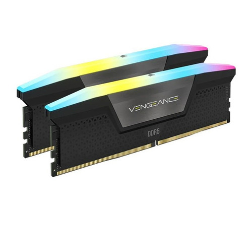 Corsair Vengeance RGB 32GB (2x16GB) DDR5 UDIMM 6400MHz C32 1.35V Desktop Gaming Memory Black Corsair Vengeance RGB 32GB (2x16GB) DDR5 UDIMM 6400MHz C32 1.35V Desktop Gaming Memory Black