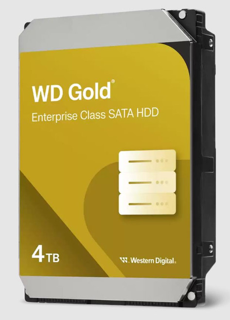 Western Digital Gold 4TB 3.5' Enterprise Class SATA 6 Gb/s HDD 7200 RPM Cache Size 256MB 5-Year Limited Warranty Western Digital Gold 4TB 3.5' Enterprise Class SATA 6 Gb/s HDD 7200 RPM Cache Size 256MB 5-Year Limited Warranty