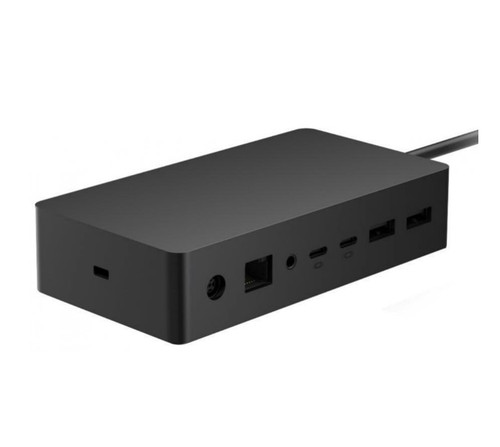 Microsoft Surface Dock 2 Surface connect Docking Station 199 W 2xDP 6 xUSB Type-C RJ-45 Wired GbE for Pro7/7+/8/9 Laptop 3/4/5 1YR WTY Microsoft Surface Dock 2 Surface connect Docking Station 199 W 2xDP 6 xUSB Type-C RJ-45 Wired GbE for Pro7/7+/8/9 Laptop 3/4/5 1YR WTY