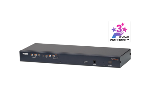 Aten Rackmount KVM Switch 1 Console 8 Port Multi-Interface Cat 5, KVM Cables NOT Included, Daisy Chainable for up to 256 Devices, Aten Rackmount KVM Switch 1 Console 8 Port Multi-Interface Cat 5, KVM Cables NOT Included, Daisy Chainable for up to 256 Devices,