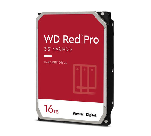 Western Digital WD Red Pro 16TB 3.5' NAS HDD SATA3 7200RPM 512MB Cache 24x7 300TBW ~24-bays NASware 3.0 CMR Tech 5yrs wty Western Digital WD Red Pro 16TB 3.5' NAS HDD SATA3 7200RPM 512MB Cache 24x7 300TBW ~24-bays NASware 3.0 CMR Tech 5yrs wty