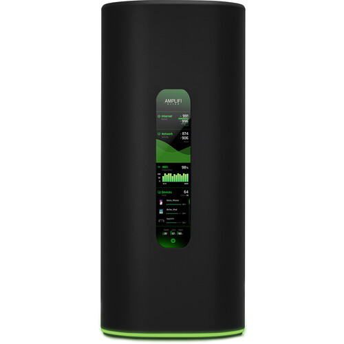 Ubiquiti Amplifi Alien Mesh Router - Wi-Fi 6 - 4x Gigabit Ethernet Ports on Router, Touch Screen Display,  Incl 2Yr Warr