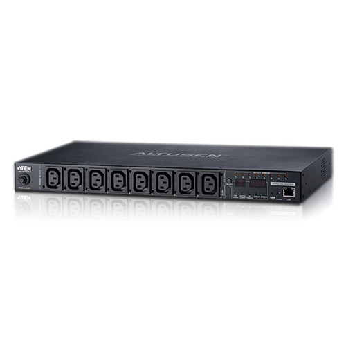 Aten 8-Port 10A Eco Power Distribution Unit - PDU over IP, 1U Rack Mount Design, Control and Monitor Power Status (PE6108G) Aten 8-Port 10A Eco Power Distribution Unit - PDU over IP, 1U Rack Mount Design, Control and Monitor Power Status (PE6108G)