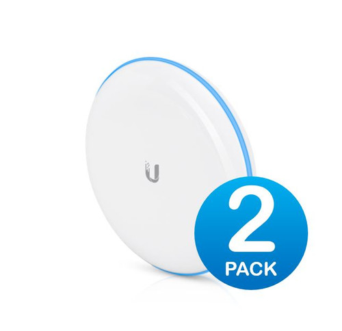 Ubiquiti UniFi Building-to-Building Bridge - 60GHz 1.7Gbps Link  - Complete PtP Link, Built-in LED alignment indicators, Sold as 2 Pack, Incl 2Yr Warr