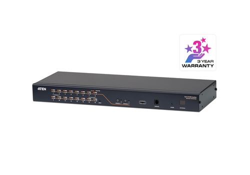 Aten Rackmount KVM Switch 2 Console 16 Port Multi-Interface Cat 5, KVM Cables NOT Included, Daisy Chainable for up to 256 Devices, Aten Rackmount KVM Switch 2 Console 16 Port Multi-Interface Cat 5, KVM Cables NOT Included, Daisy Chainable for up to 256 Devices,