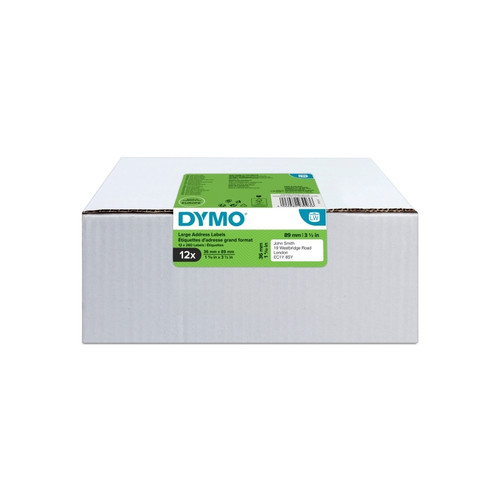 Dymo Label Writer Large Address Label 36 x 89mm Pack of 12
