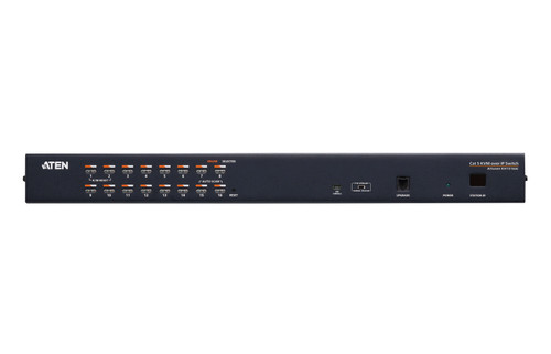 Aten 16-Port Cat 5 KVM over IP Switch with Daisy-Chain Port Aten 16-Port Cat 5 KVM over IP Switch with Daisy-Chain Port