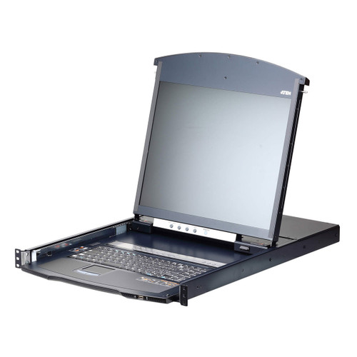 Aten 16 Port Dual Rail CAT5 LCD KVM over IP Switch 19' LED-Backlit LCD Monitor, Touchpad PS/2-USB Local/Remote Share Acess, Multi-interface, Rackmount Aten 16 Port Dual Rail CAT5 LCD KVM over IP Switch 19' LED-Backlit LCD Monitor, Touchpad PS/2-USB Local/Remote Share Acess, Multi-interface, Rackmount