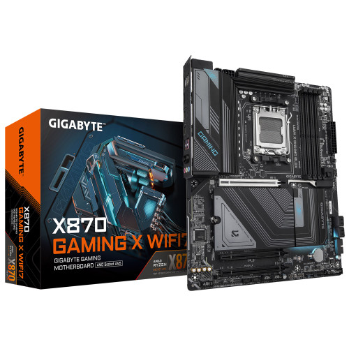 Gigabyte X870 GAMING X WIFI7 AMD AM5 ATX Motherboard 4x DDR5~256GB,3x PCIe x16, 3x M.2, 4x SATA 6,4x USB 3.2, 4x USB2.0, 2x USB-C, Gigabyte X870 GAMING X WIFI7 AMD AM5 ATX Motherboard 4x DDR5~256GB,3x PCIe x16, 3x M.2, 4x SATA 6,4x USB 3.2, 4x USB2.0, 2x USB-C,