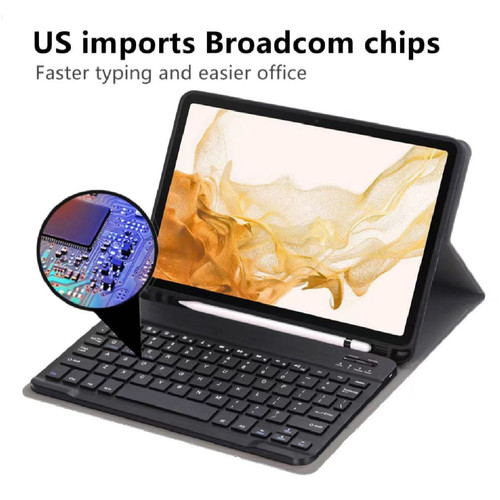 Generic Samsung Galaxy Tab A9+ (11') Keyboard Case Black - Magnetic, PU Leather Covering, Front & Rear Facing Camera Holes Generic Samsung Galaxy Tab A9+ (11') Keyboard Case Black - Magnetic, PU Leather Covering, Front & Rear Facing Camera Holes