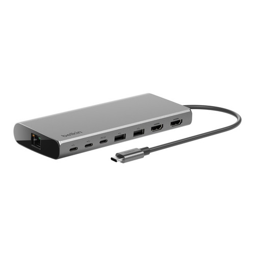 Belkin Connect Universal USB-C 8-in-1 Core Hub, Space Grey - (INC015btSGY-CZ), 100W of Pass-Through Power, Dual Display, USB-C & USP-A Ports Belkin Connect Universal USB-C 8-in-1 Core Hub, Space Grey - (INC015btSGY-CZ), 100W of Pass-Through Power, Dual Display, USB-C & USP-A Ports