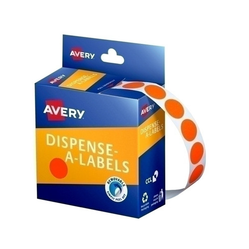 Avery Dispencer Dot 14mm Red Pack of 700 Box 5