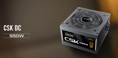 Antec CSK550DC 80+ Bronze 115V, Continuous Power, DC to DC, Flat Cables, 5Yrs Warranty. CircuitShield Protections, Thermal,Reliable Value Power Supply Antec CSK550DC 80+ Bronze 115V, Continuous Power, DC to DC, Flat Cables, 5Yrs Warranty. CircuitShield Protections, Thermal,Reliable Value Power Supply