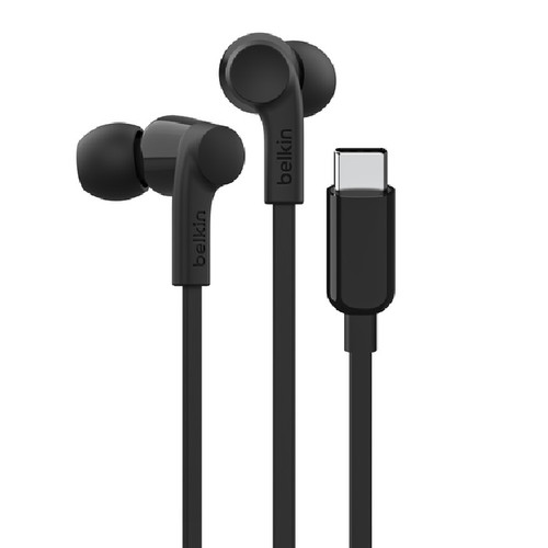 Belkin SoundForm Headphones With USB-C Connector (USB-C Headphones) - Black (G3H0002fqBKV2), Sweat and Splash Resistance, Built-In Microphone, 2YR Belkin SoundForm Headphones With USB-C Connector (USB-C Headphones) - Black (G3H0002fqBKV2), Sweat and Splash Resistance, Built-In Microphone, 2YR
