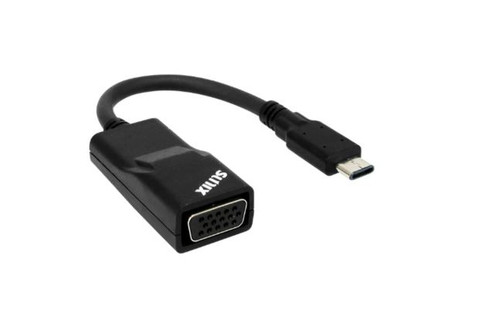 (LS) Sunix USB Type C to VGA Adapter, Compliant with VESA DisplayPort, Driver free under Apple MAC, Google Chromebook and Windows systems(LS) (LS) Sunix USB Type C to VGA Adapter, Compliant with VESA DisplayPort, Driver free under Apple MAC, Google Chromebook and Windows systems(LS)