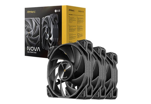 Antec Nova 120 PWM 3-Phase Speed Controller. Low Power, High Heat Dissipation, Low Noise Ultimate Fan - 3 Packs with controller Antec Nova 120 PWM 3-Phase Speed Controller. Low Power, High Heat Dissipation, Low Noise Ultimate Fan - 3 Packs with controller
