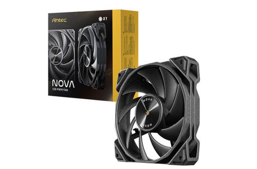 Antec Nova Black 120 PWM 3-Phase Speed Controller. Low Power, High Heat Dissipation, Low Noise Ultimate Fan - 1x Fan with controller Antec Nova Black 120 PWM 3-Phase Speed Controller. Low Power, High Heat Dissipation, Low Noise Ultimate Fan - 1x Fan with controller
