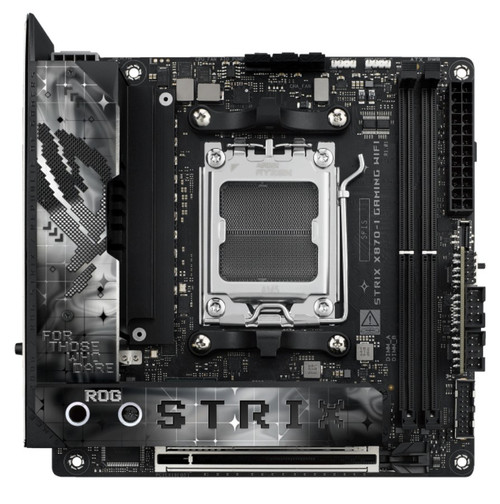 ASUS AMD ROG STRIX X870-I GAMING WIFI (AM5) Mini-ITX Motherboard 2x DDR5 96GB, 1x PCIe 5.0 x16 slot, 2x M.2 slots, 2x SATA, Wi-Fi 7, 1 x HDMI ASUS AMD ROG STRIX X870-I GAMING WIFI (AM5) Mini-ITX Motherboard 2x DDR5 96GB, 1x PCIe 5.0 x16 slot, 2x M.2 slots, 2x SATA, Wi-Fi 7, 1 x HDMI