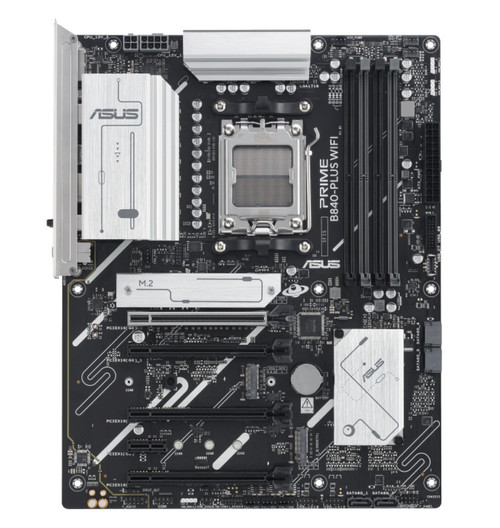 ASUS AMD PRIME B840-PLUS WIFI-CSM (AM5) ATX Motherboard 4x DDR5 192GB, 1x PCIe 4.0 x16 slot, 3 x M.2 slots, 4x SATA, Wi-Fi 6E, 1 x HDMI, 1 x DP ASUS AMD PRIME B840-PLUS WIFI-CSM (AM5) ATX Motherboard 4x DDR5 192GB, 1x PCIe 4.0 x16 slot, 3 x M.2 slots, 4x SATA, Wi-Fi 6E, 1 x HDMI, 1 x DP