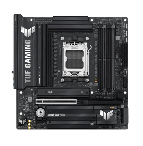 ASUS TUF GAMING B850M-PLUS WIFI (AM5) Micro-ATX Motherboard 4x DDR5 192GB, 1x PCIe 5.0 x16 slot, 3 xM.2 slots, 4x SATA, Wi-Fi 6E, Realtek 2.5Gb ASUS TUF GAMING B850M-PLUS WIFI (AM5) Micro-ATX Motherboard 4x DDR5 192GB, 1x PCIe 5.0 x16 slot, 3 xM.2 slots, 4x SATA, Wi-Fi 6E, Realtek 2.5Gb