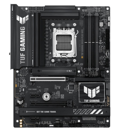 ASUS TUF GAMING B850-PLUS WIFI (AM5) ATX Motherboard 4x DDR5 192GB, 1x PCIe 5.0 x16 slot, 3 xM.2 slots, 4x SATA, Wi-Fi 7, Realtek 2.5Gb Ethernet ASUS TUF GAMING B850-PLUS WIFI (AM5) ATX Motherboard 4x DDR5 192GB, 1x PCIe 5.0 x16 slot, 3 xM.2 slots, 4x SATA, Wi-Fi 7, Realtek 2.5Gb Ethernet