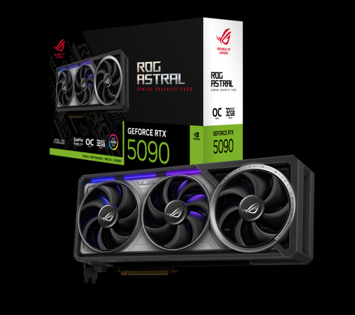 ASUS nVidia GeForce ROG-Astral-RTX-5090-32GB GDDR7 OC Edition 2580 MHz Boost clock 28Gbps 512-bit igital Max Resolution 7680 x 4320 ASUS nVidia GeForce ROG-Astral-RTX-5090-32GB GDDR7 OC Edition 2580 MHz Boost clock 28Gbps 512-bit igital Max Resolution 7680 x 4320