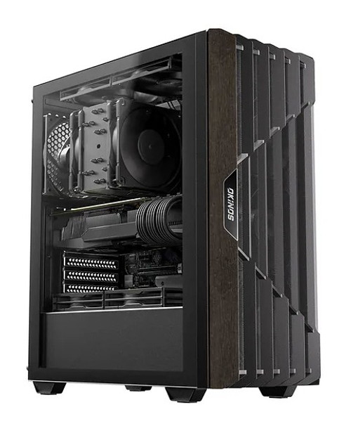 OKINOS Cypress 5 Oak Wood ATX, Type-C ,4 x 120mm 3Pin Non-PWM CaseFans Preinstalled ,Tempered Glass Side Panel,BlackMid-Tower Computer Case OKINOS Cypress 5 Oak Wood ATX, Type-C ,4 x 120mm 3Pin Non-PWM CaseFans Preinstalled ,Tempered Glass Side Panel,BlackMid-Tower Computer Case