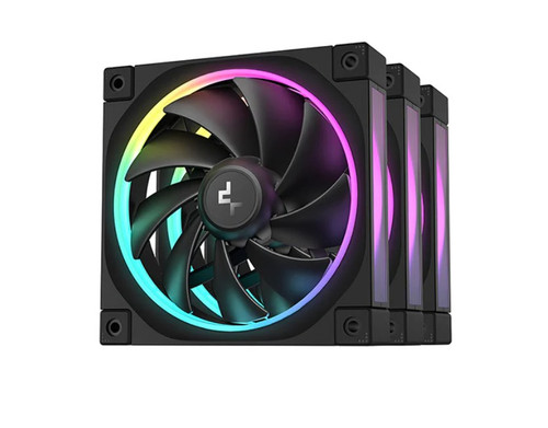 DeepCool FL12 3IN1 (3-Pack) 120mm Unique ARGB Fans, Low Noise, 4-pin PWM, Fluid Dynamic Bearing, Addressable RGB LED DeepCool FL12 3IN1 (3-Pack) 120mm Unique ARGB Fans, Low Noise, 4-pin PWM, Fluid Dynamic Bearing, Addressable RGB LED