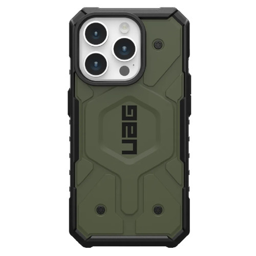 UAG Pathfinder MagSafe Apple iPhone 15 Pro (6.1') Case - Olive Drab (114281117272),18ft. Drop Protection (5.4M), Tactical Grip, Raised Screen Surround