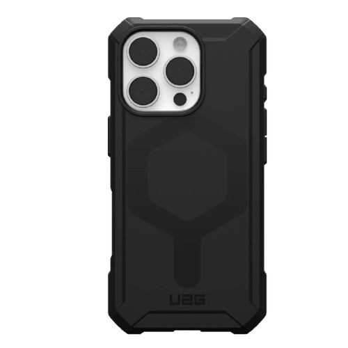 UAG Essential Armor MagSafe Apple iPhone 16 Pro (6.3') Rugged Case - Black (114448114040), 15ft. Drop Protection(4.6M),Raised Screen Surround, Slim
