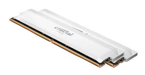 Crucial Pro 32GB (2x16GB) DDR5 UDIMM 6400MHz CL38 White Heat Spreader Support Intel XMP AMD Ryzen for Desktop PC Gaming Memory Crucial Pro 32GB (2x16GB) DDR5 UDIMM 6400MHz CL38 White Heat Spreader Support Intel XMP AMD Ryzen for Desktop PC Gaming Memory