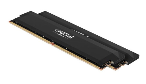 Crucial Pro 32GB (2x16GB) DDR5 UDIMM 6400MHz CL38 Black Heat Spreader Support Intel XMP AMD Ryzen for Desktop PC Gaming Memory Crucial Pro 32GB (2x16GB) DDR5 UDIMM 6400MHz CL38 Black Heat Spreader Support Intel XMP AMD Ryzen for Desktop PC Gaming Memory