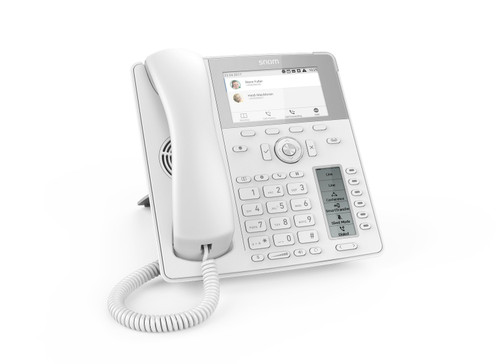 SNOM D785 IP Phone White, High-resolution 4.3 Zoll TFT colour display, 24 freely programmable function keys, Bluetooth, USB headset compatible