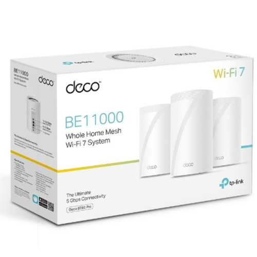 TP-Link Deco BE65 Pro(3-pack) BE11000 Whole Home Mesh WiFi 7 System TP-Link Deco BE65 Pro(3-pack) BE11000 Whole Home Mesh WiFi 7 System