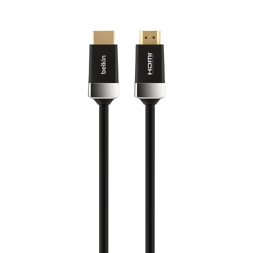 Belkin Advanced Series High Speed w/Ethernet HDMI Cable 4K/Ultra HD Compatible (1M) - Black (AV10050bt1M), 18Gbps, Perfect for 4K TVs,2 Years Warranty