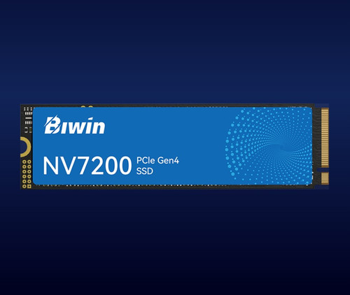 BIWIN NV7200-500G -PCIe4.0 M.2 2280 “up to up to 6300MB/s & 3100MB/s  Case pack(Iner/Out) 30/120