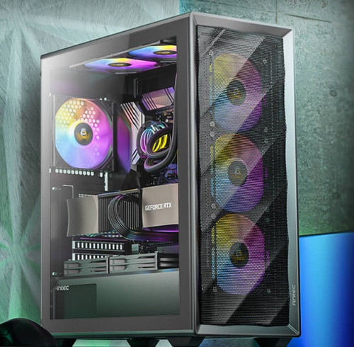 Antec AX85 ARGB ATX,mATX, 4x ARGB, 360mm Radiator Front, GPU 340mm.  Mid-Tower Gaming Case