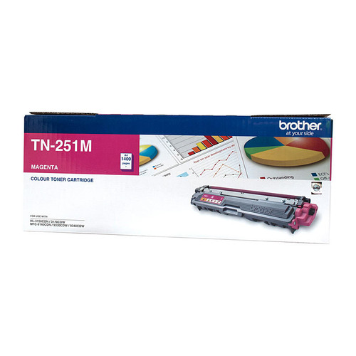 Brother TN-251 Magenta Toner Cartridge - 1,400 pages