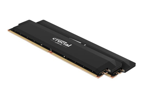 Crucial Pro 64GB (2x32GB) DDR5 UDIMM 6400MHz CL40 Black Heat Spreader Support Intel XMP AMD Ryzen for Desktop PC Gaming Memory Crucial Pro 64GB (2x32GB) DDR5 UDIMM 6400MHz CL40 Black Heat Spreader Support Intel XMP AMD Ryzen for Desktop PC Gaming Memory